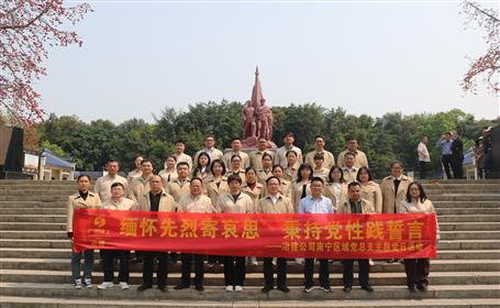 賡續(xù)紅色血脈 凝聚奮進(jìn)力量丨南寧區(qū)域黨總支開展清明祭掃主題黨日活動(dòng)